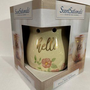 Scent Sational Candle Wax Warmer "Hello" Flowers